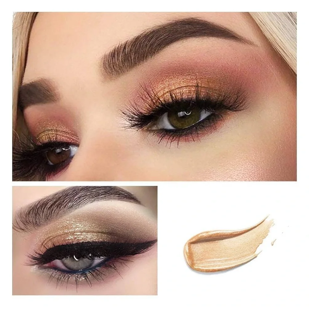 zeesea Glitter Galaxy Gold Liquid Eyeshadow Dazzling Shimmer 02 Garden of Eden